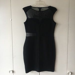 H and M mesh cutout body con dress